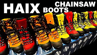 CHAINSAW CUT PROTECTION BOOTS HAIX [upl. by Ninnahc]