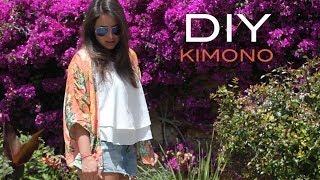 DIY Cómo hacer un kimono muy fácil patrón gratis [upl. by Ahseym]