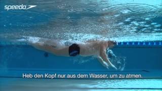 Richtig Schmetterlingschwimmen  Wasserlage [upl. by Refynnej]