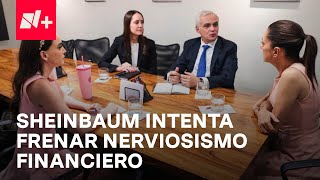 Sheinbaum intenta frenar nerviosismo en mercados internacionales  En Punto [upl. by Hbahsur]