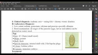 L104 para Intestinal capillariasis [upl. by Iveel]