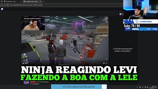 NINJA REAGINDO AO LEVI FALANDO PRA POLÃCIA QUE ELE QUER VOLTAR COM A LETÃCIA [upl. by Martainn468]