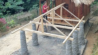 FULL VIDEO 150 Day of building and completing the kitchen to serve family life  building a farm [upl. by Emilee699]