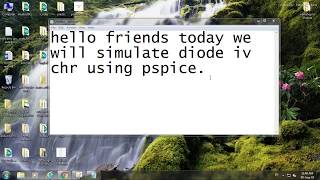 diode iv chr using pspice [upl. by Noiztneb]