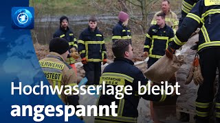 Niedersachsen HochwasserLage bleibt angespannt [upl. by Moir]