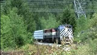 BC Rail Squamish Sub  Pemberton Pushers in Action 1 [upl. by Tade985]