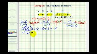 Ex 5 Solving Rational Equations [upl. by Maillil]