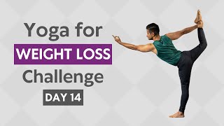 Yoga for Weight Loss  Day 14  Hatha Yoga  Yoga with Naveen [upl. by Alfonzo]