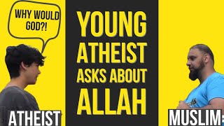 Young atheist asks about Allah l Street Dawah [upl. by Gonroff]