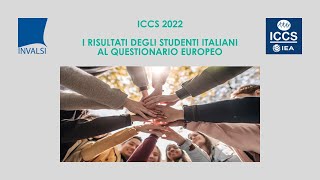 IEA ICCS 2022  I risultati degli studenti italiani al Questionario europeo [upl. by Ahsikar797]