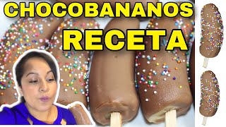 COMO HACER CHOCO BANANOS  RECETA PASO A PASO [upl. by Annaesor]