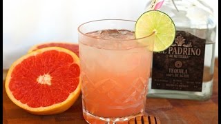 Cocktail Recipe Ruby Red Grapefruit amp Honey Paloma Cocktail by Everyday Gourmet with Blakely [upl. by Melvena]