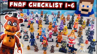 FNAF McFarlane Toys Complete Mini Figures Checklist Series 16 Five Nights at Freddys [upl. by Nauqan]