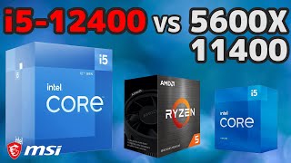 【比較】Core i512400 VS 5600X VS 11400！新CPU解説＆徹底検証！ゲーム性能や温度＆消費電力は？【解説】【Intel12世代】【B660】 [upl. by Eelegna]