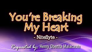 Youre Breaking My Heart  Niteflyte KARAOKE VERSION [upl. by Coke985]