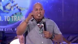 Bato Delarosa speaks in front of the Adventist Christians in Bukidnon [upl. by Ailesor601]