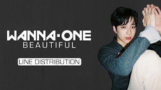 Wanna One 워너원  Beautiful 뷰티풀 Line Distribution [upl. by Ormond]