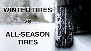 Winter Tires vs AllSeason Tires [upl. by Etennaej]