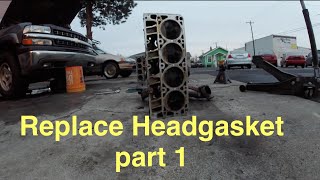 how to replace headgaskets on a 2001 chevy silverado [upl. by Casavant]