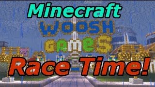 Minecraft Race Time Whoosh Games Theme Park [upl. by Gerik328]