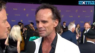 Walton Goggins JOKES About Jennifer Coolidge ‘White Lotus’ S3 Return Exclusive [upl. by Mariam]