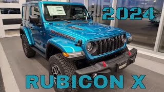 2024 JEEP WRANGLER RUBICON X 2 DOOR BIKINI STICK SHIFT WALKAROUND SOLD [upl. by Wenger]