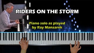 Riders on the storm  Piano solo as played by Ray Manzarek [upl. by Livingston]