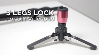 DIY Cheap Video Monopod with 3 Legs Lock Base Tutorial by Chung Dha [upl. by Anis]