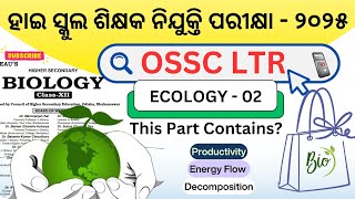 Ecology and Biodiversity  Biology TGT SCIENCE  OSSTET LTR OAVS Biology  ODIATRICKS [upl. by Preiser814]