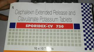 SporidexCV 750 Tablets  Uses Side Effects and Composition [upl. by Yelyk747]