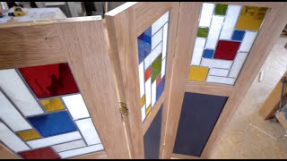 DÉCO INTÉRIEURE  UN PARAVENT À VITRAIL MONDRIAN [upl. by Alby]