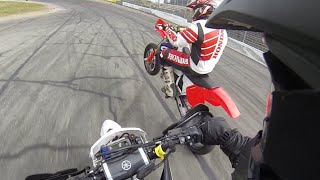 Supermoto Shootout CR500r vs WR450f [upl. by Anilocin120]