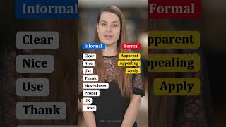 Informal vs Formal Words in English  Boost Your Vocabulary shrots [upl. by Sandstrom563]