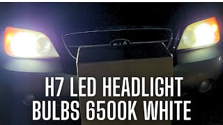 H7 LED Headlight Bulbs 6500K White [upl. by Sharpe]