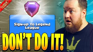 What Happens After You Push a Low Town Hall to Legends League  Clash of Clans [upl. by Ithsav651]