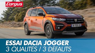 Essai Dacia Jogger une bonne affaire pour les familles [upl. by Gunter]