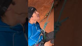 Climber Shocked when gear suddenly slips 😱 [upl. by Rimisac841]