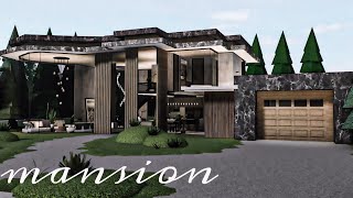 Bloxburg Mansion Modern House  Speedbuild  Roblox [upl. by Phene841]