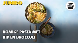 Wat eten we Romige pasta met kip en broccoli [upl. by Bass520]