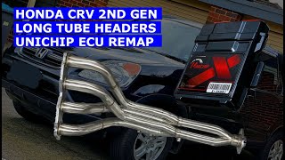 HONDA CRV HEADERS UNICHIP VLOG [upl. by Petite]