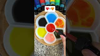 Red Color Mixing With 6 Other Colors colormixing colormixingmagic mixedcolors paintmixing [upl. by Arlene]