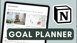 ACHIEVE your 2024 goals with the Ultimate Yearly Goal Planner  Notion Template Tour [upl. by Elatnahc]