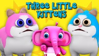 trois petits chatons  comptines  chanson pour enfants  Three Little Kittens  Rhymes For Babies [upl. by Steck]