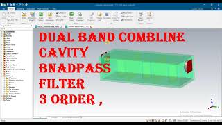 dual band combline 3 order cavity bandpass filter design with ripples in a band using cst [upl. by Ratcliffe]