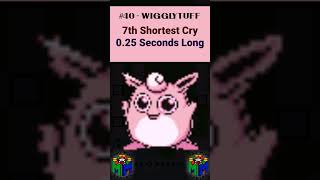 The Top 10 Shortest Pokémon Cries In Generation I [upl. by Jeaz29]