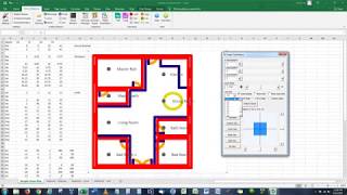 3 Ways to Draw and Create a Floorplan In EXCEL like CAD with Examples [upl. by Stimson]