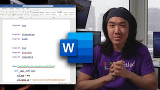 Why Microsoft Word is the best IDE for programming [upl. by Allenrac]