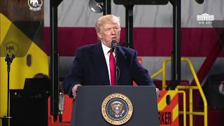 President Trump Gives Remarks at HampK Equipment Company [upl. by Nytram]