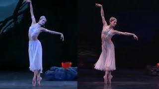 Nikiyas Entrance La Bayadère Nunez  Zakharova Split Screen [upl. by Divan907]