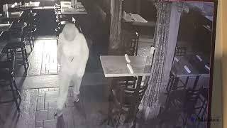 Man Breaking Into Mahoneys Irish Pub in Poughkeepsie [upl. by Eiddal]